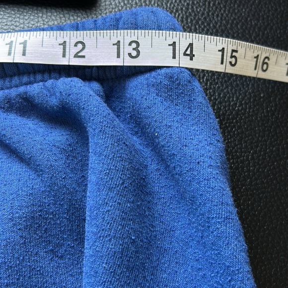 Aviator Nation Bolt Sweatpants Hand Sewn Blue Cinched Ankle Trendy Comfy Sz L - Picture 14 of 15